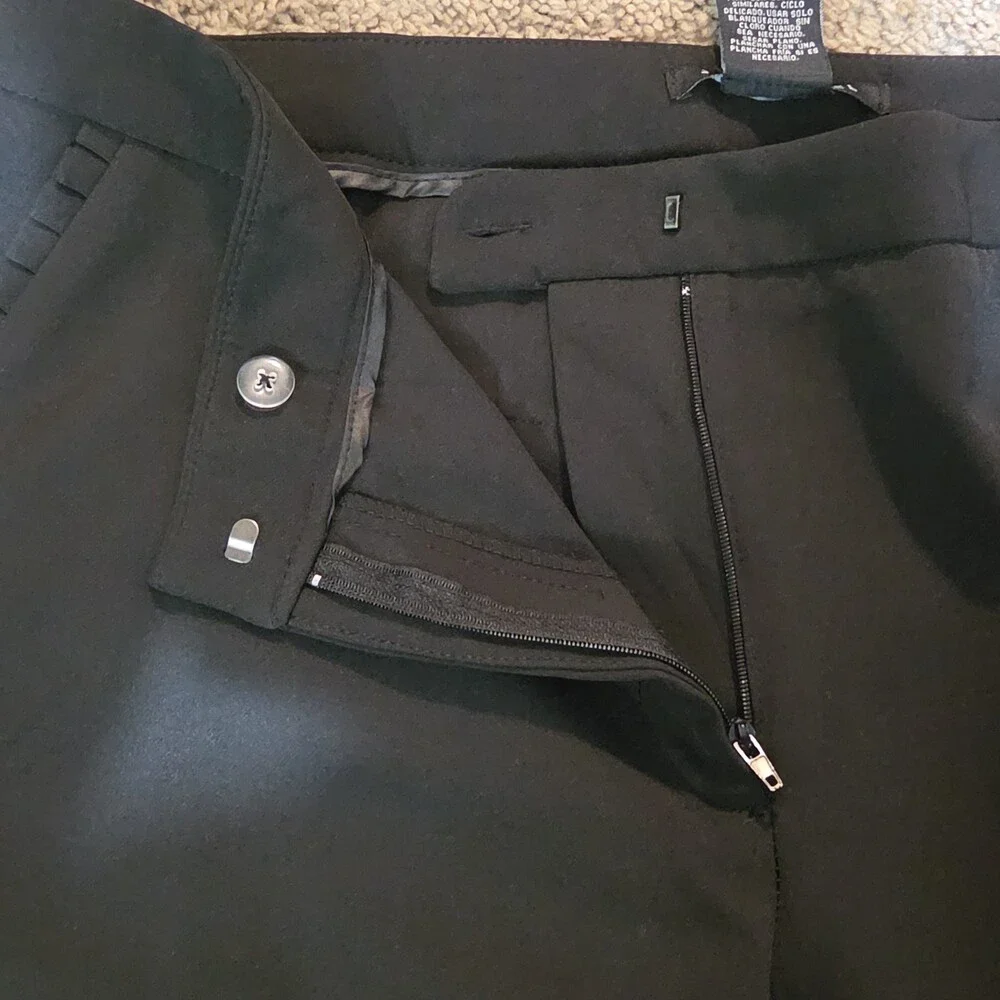 Zac & Rachel Black Dress Pants 14 Pleated Pocket Stretch Career NWOT - Picture 15 of 16